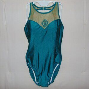 Green Lace Bodice Leotard [No tag] AM?